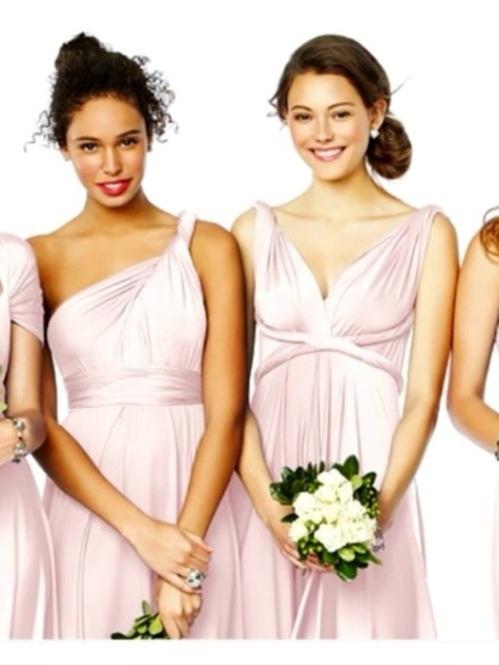 Two birds bridesmaid convertible multiway dress.